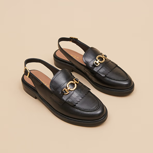 Mocassins à bouts arrières ouverts