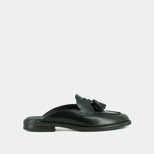 Mocassins à glands et bouts arrières ouverts