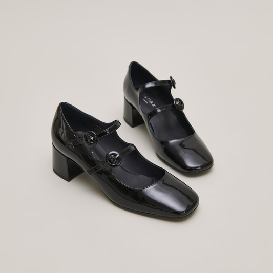 Babies à doubles brides et bouts arrondis