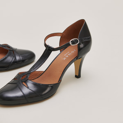 Salomés à talons et boucles ajustantes