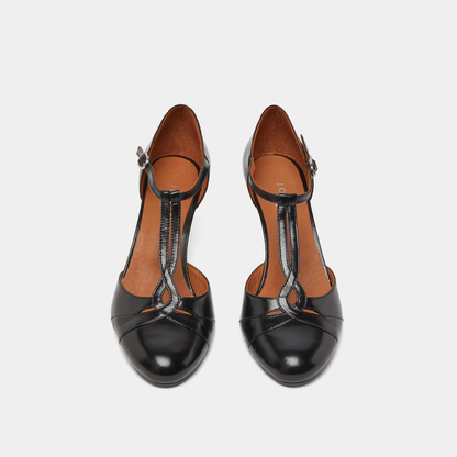 Salomés à talons et boucles ajustantes