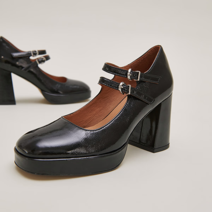 Babies à doubles brides et plateformes