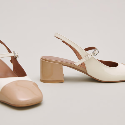 Babies à talons et bouts arrières ouverts