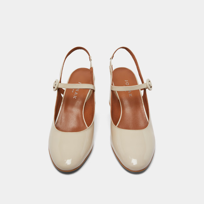 Babies à talons et bouts arrières ouvertes