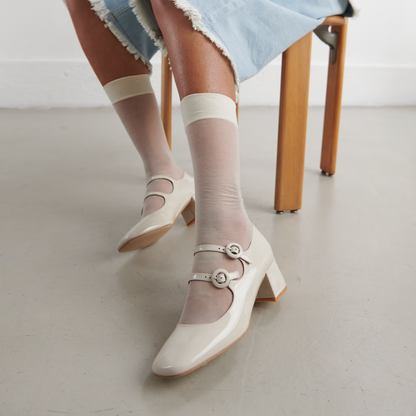 Babies à doubles brides et bouts arrondis