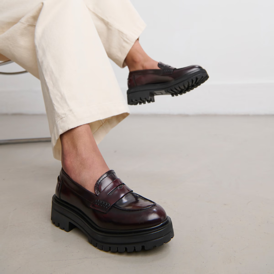 Mocassins à semelles crantées